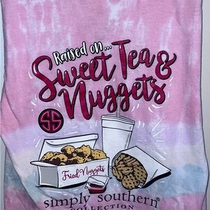 SOLD Simply Southern Pink and Blue Kids Tee